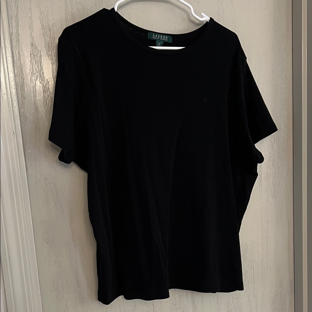 Ralph Lauren Black Short Sleeve Crewneck Tee